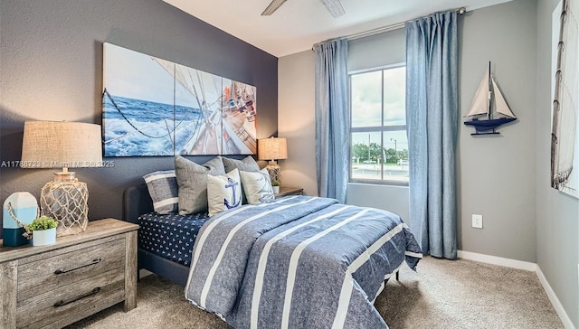 1472 NE 3rd Ave, Florida City, FL 33034 - bedroom featuring ceiling fan, carpet floors, and baseboards