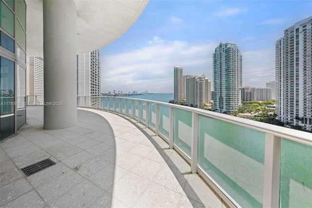 300 S Biscayne Blvd Unit L-802, Miami, FL 33131 - balcony with a water view and a view of city