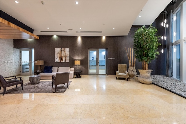 60 SW 13th St Unit 2609, Miami, FL 33130 - lobby with recessed lighting