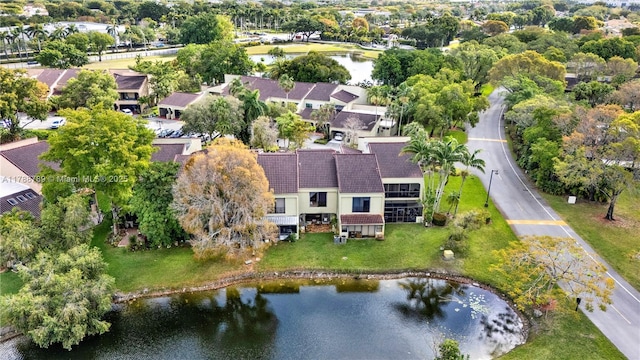 3904 Estepona Ave Unit 8D2, Doral, FL 33178 - aerial view of property and surrounding area featuring a nearby body of water, a tree filled landscape, and nearby suburban area