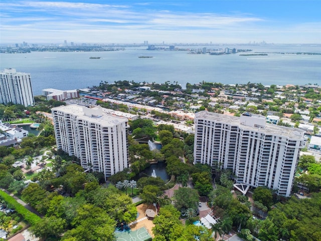 2000 Towerside Ter Unit 702, Miami, FL 33138 - aerial view featuring a city view and a water view