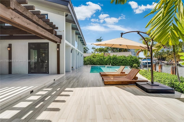 2055 NE 120th Rd, North Miami, FL 33181 - view of pool with a deck with water view