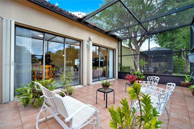 3939 Adra Ave Unit A-47, Doral, FL 33178 - view of patio / terrace with a lanai