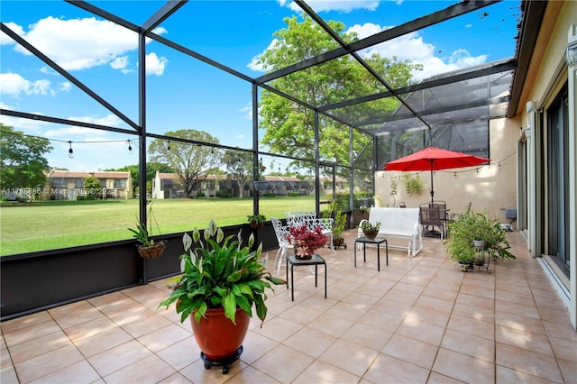 3939 Adra Ave Unit A-47, Doral, FL 33178 - view of patio / terrace with a lanai