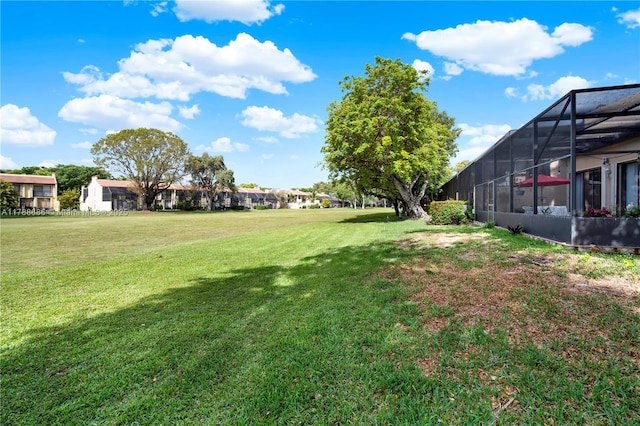 3939 Adra Ave Unit A-47, Doral, FL 33178 - view of yard with glass enclosure