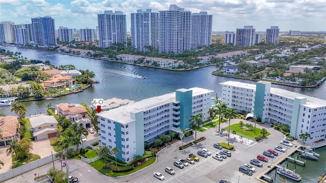 3209 S Ocean Dr Unit 6O, Hallandale Beach, FL 33009 - bird's eye view of skyline and a large body of water