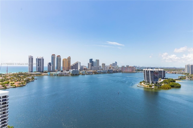 3530 Mystic Pointe Dr Unit 2910, Aventura, FL 33180 - property view of water featuring a view of city