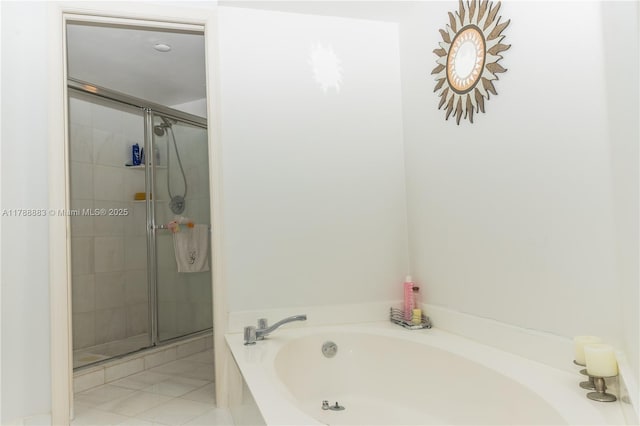 3530 Mystic Pointe Dr Unit 2910, Aventura, FL 33180 - bathroom with a bath, tile patterned flooring, and a shower stall