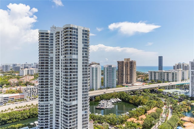 3530 Mystic Pointe Dr Unit 2910, Aventura, FL 33180 - exterior space featuring a water view