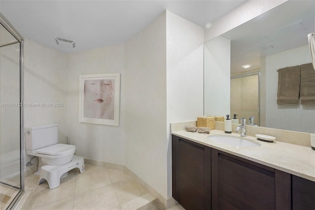 250 Sunny Isles Blvd Unit 3-1505, Sunny Isles Beach, FL 33160 - full bath with a stall shower, vanity, and tile patterned floors