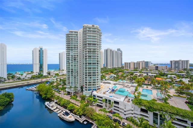 250 Sunny Isles Blvd Unit 3-1505, Sunny Isles Beach, FL 33160 - view of city skyline featuring a large body of water