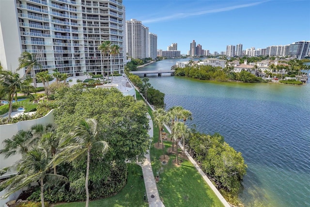 3000 Island Blvd Unit 706, Aventura, FL 33160 - water view with city skyline