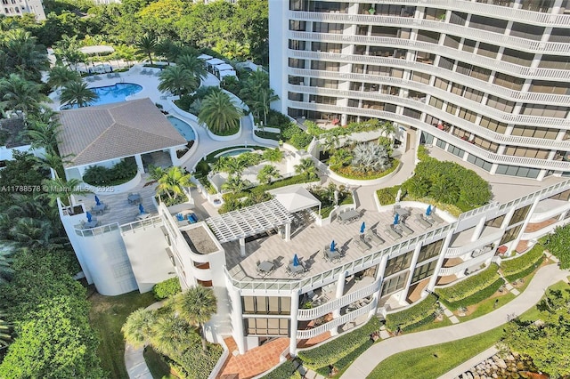3000 Island Blvd Unit 706, Aventura, FL 33160 - aerial view of a pool area