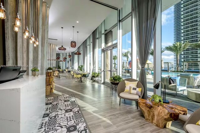 4111 S Ocean Dr Unit 1801, Hollywood, FL 33019 - community lobby with a view of city
