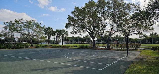 view of basketball court featuring community basketball court