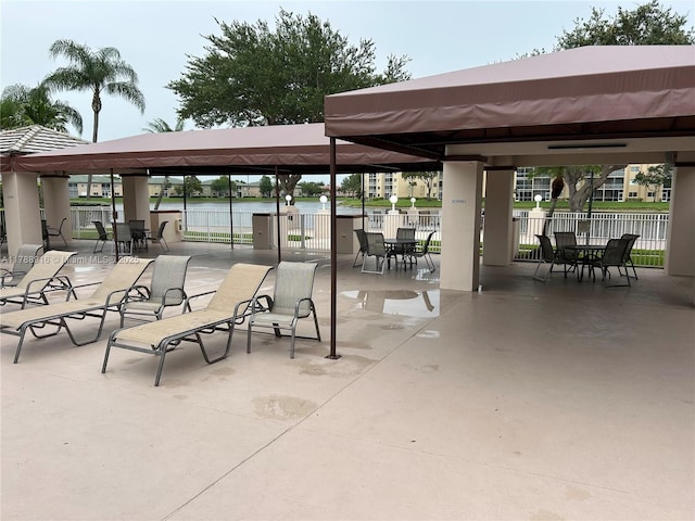 7911 W Exeter Blvd W Unit A101, Tamarac, FL 33321 - view of patio featuring a gazebo