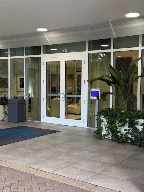 1861 NW S River Dr Unit 1602, Miami, FL 33125 - doorway to property featuring french doors