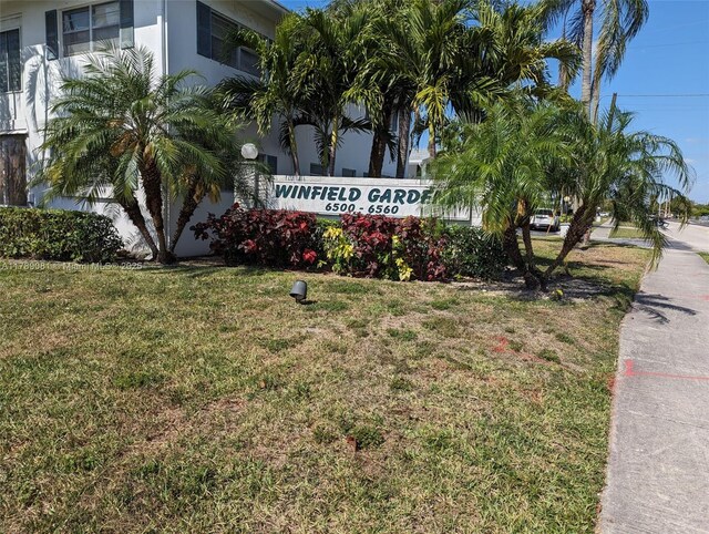 6510 Winfield Blvd Unit 103, Margate, FL 33063 - community / neighborhood sign featuring a lawn