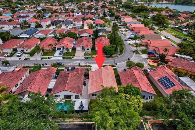 14214 SW 177th Ter, Miami, FL 33177 - aerial view with a residential view and a water view