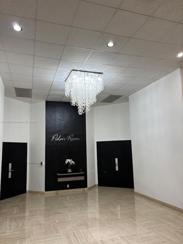 500 Three Islands Blvd Unit 313, Hallandale Beach, FL 33009 - building lobby with recessed lighting and a drop ceiling