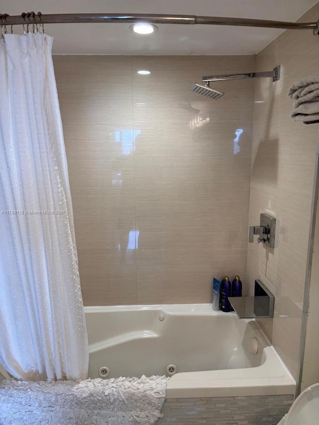 500 Three Islands Blvd Unit 313, Hallandale Beach, FL 33009 - bathroom with a combined bath / shower with jetted tub