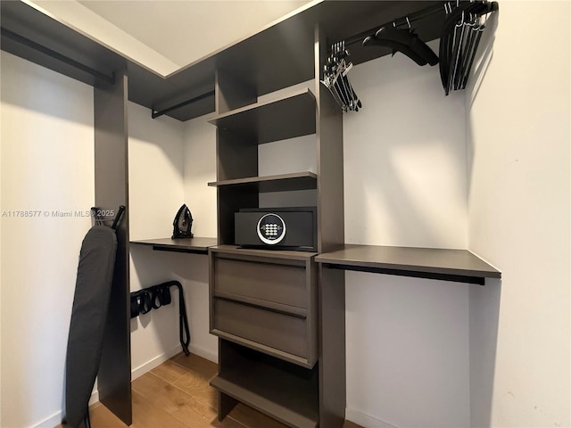 398 NE 5th St Unit 2805, Miami, FL 33132 - spacious closet with wood finished floors