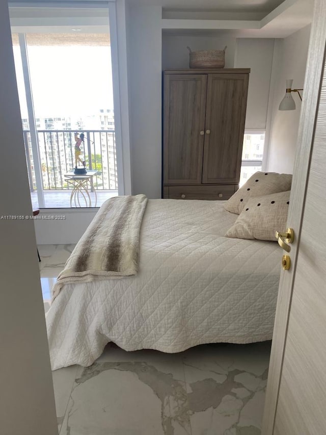 1450 Brickell Bay Dr Unit 1709, Miami, FL 33131 - bedroom with marble finish floor