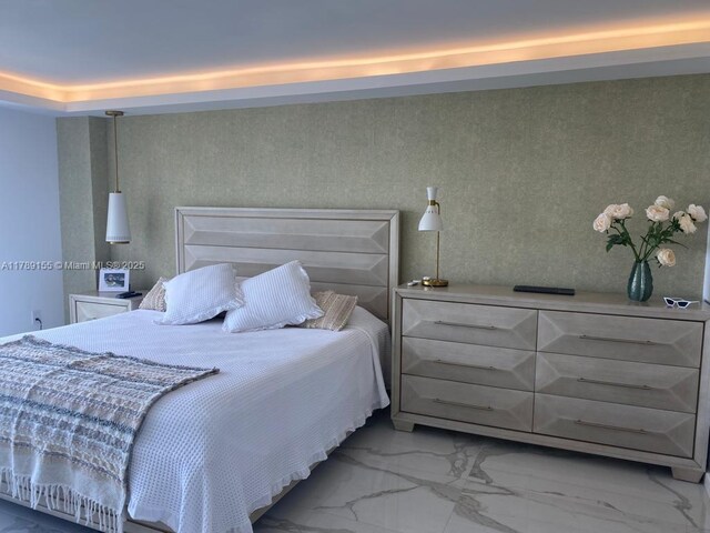 1450 Brickell Bay Dr Unit 1709, Miami, FL 33131 - bedroom featuring marble finish floor