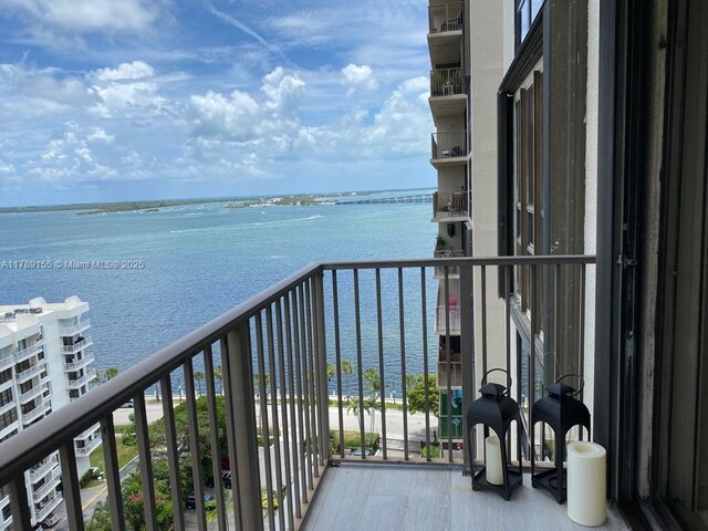 1450 Brickell Bay Dr Unit 1709, Miami, FL 33131 - balcony with a water view