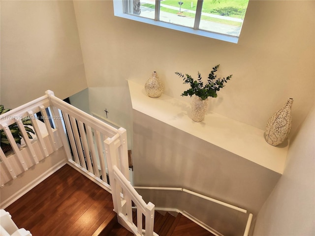 785 Falling Water Rd, Weston, FL 33326 - stairs with wood finished floors