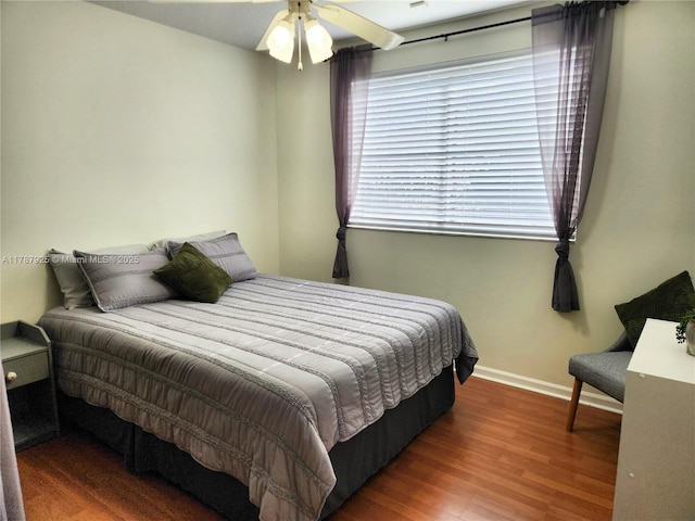 785 Falling Water Rd, Weston, FL 33326 - bedroom featuring ceiling fan, wood finished floors, baseboards, and multiple windows