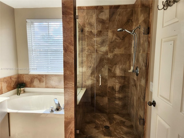 785 Falling Water Rd, Weston, FL 33326 - bathroom featuring a bath and a shower stall