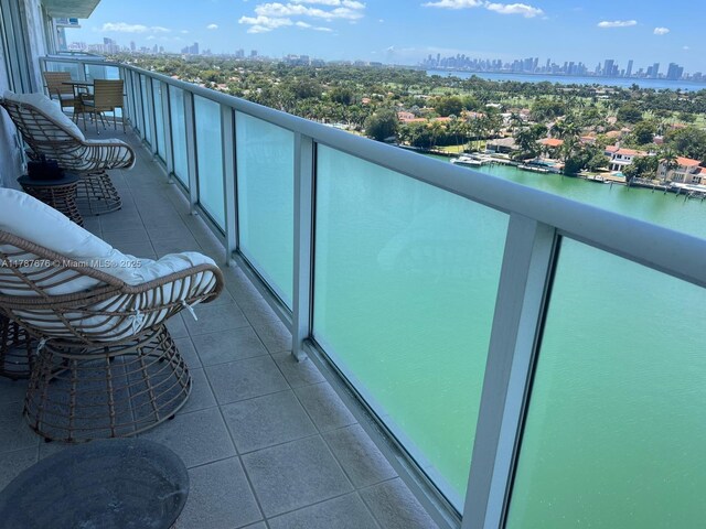 5900 Collins Ave Unit 1505, Miami Beach, FL 33140 - balcony featuring a view of city and a water view