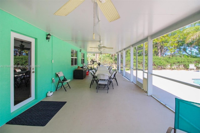 14875 SW 238th St, Homestead, FL 33032 - view of patio with ceiling fan