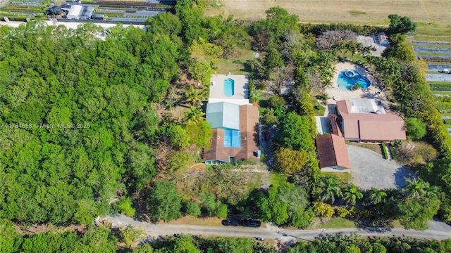 14875 SW 238th St, Homestead, FL 33032 - aerial view of property and surrounding area with a pool area