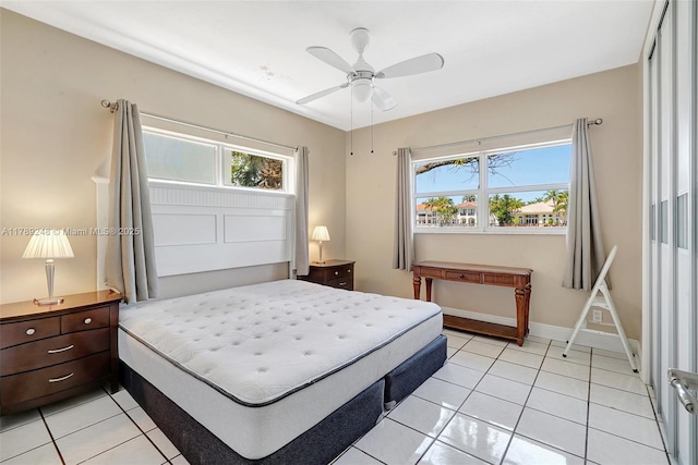 2200 S Ocean Dr Unit N116, Hollywood, FL 33019 - bedroom with baseboards, light tile patterned floors, and multiple windows