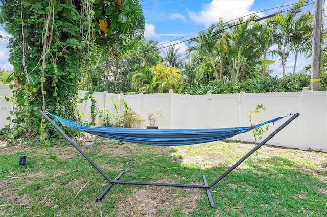 558 NE 94th St, Miami Shores, FL 33138 - view of yard with a fenced backyard