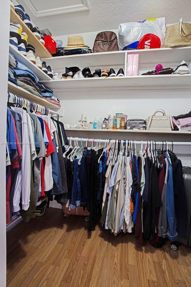 7225 NW 173rd Dr Unit 904-9, Hialeah, FL 33015 - walk in closet featuring wood finished floors