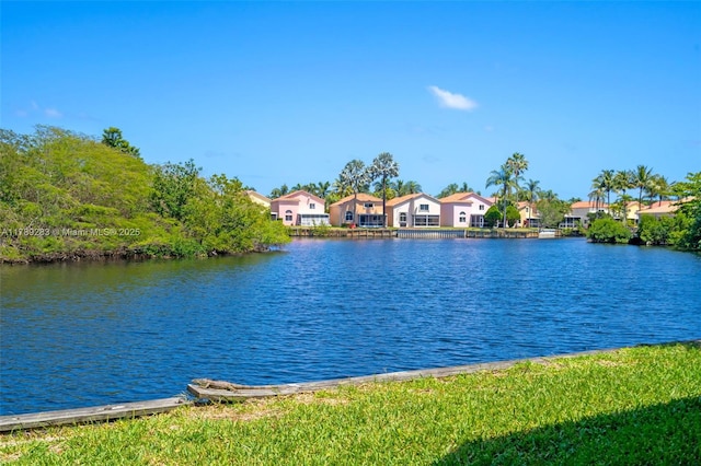 water view featuring a residential view