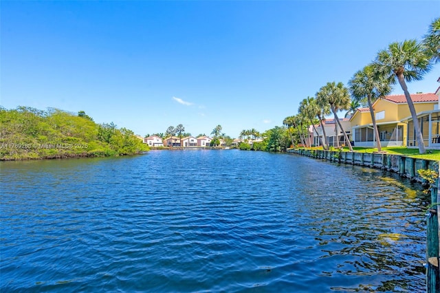 water view featuring a residential view