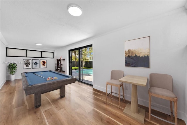 15020 NE 7th Ave, Miami, FL 33161 - game room featuring billiards and wood finished floors