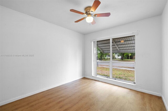 1920 N 66th Ave, Hollywood, FL 33024 - unfurnished room featuring baseboards, ceiling fan, and wood finished floors