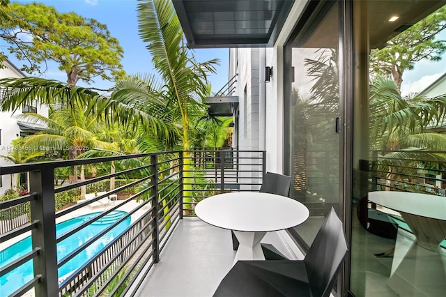 view of balcony