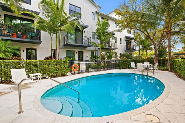 625 NE 22nd Dr, Wilton Manors, FL 33305 - community pool featuring a patio