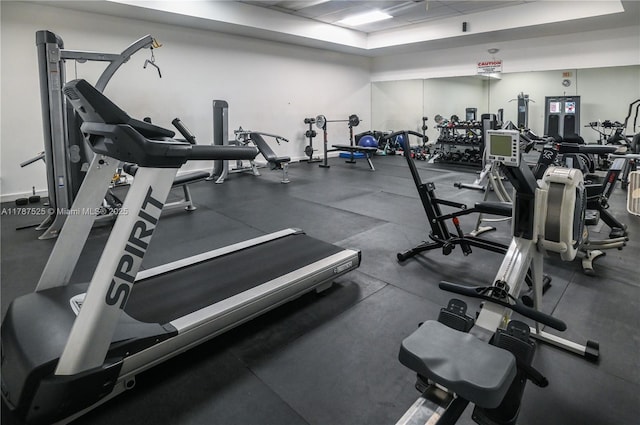 view of workout area