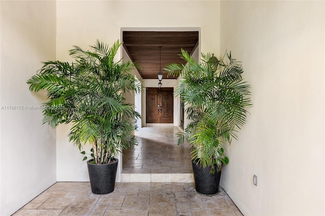 1672 Micanopy Ave, Miami, FL 33133 - doorway to property with stucco siding