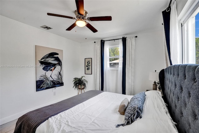 3411 SW 36th St, West Park, FL 33023 - bedroom featuring a ceiling fan and baseboards