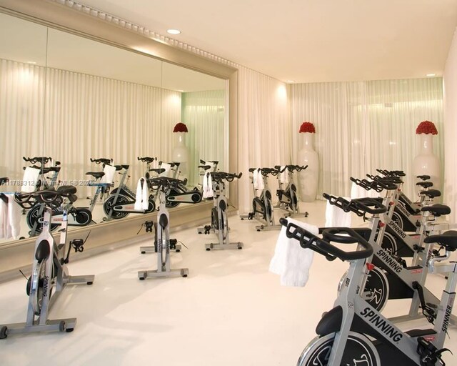 view of exercise room