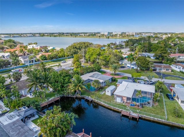 2020 NW 33rd Ct, Oakland Park, FL 33309 - birds eye view of property featuring a residential view and a water view