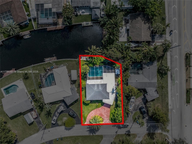 2020 NW 33rd Ct, Oakland Park, FL 33309 - drone / aerial view with a water view
